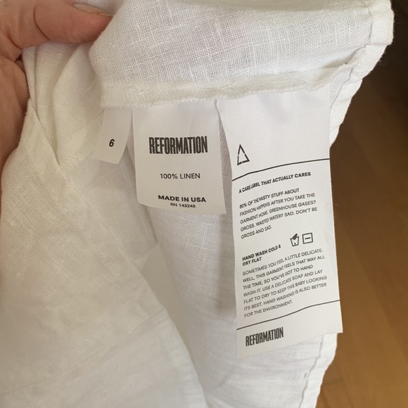 REFORMATION LINEN DRESS - Picture 5 of 10